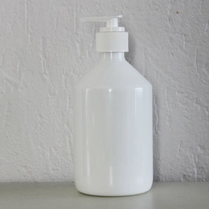 Leeg flesje met pomp 250 ml wit