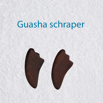 Guasha schraper bruine buffelhoorn